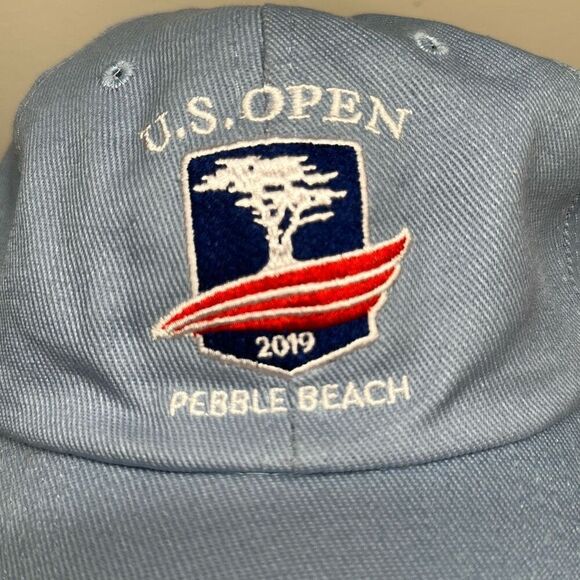 USGA US Open 2019 Pebble Beach Blue SnapBack Hat Cap Adjustable - Picture 2 of 6